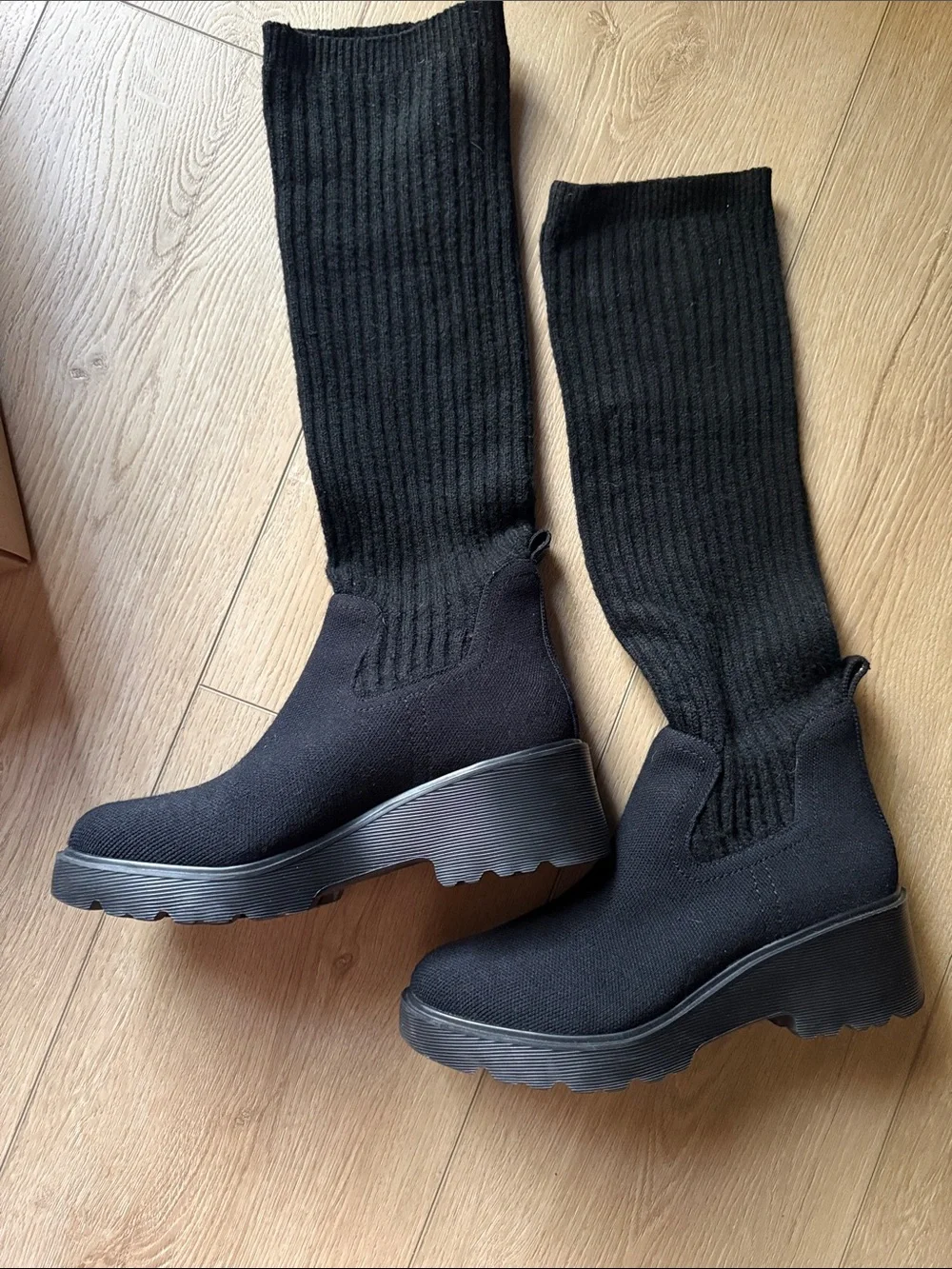 Vivaia knit waterproof boot - black 39